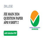 JEE Main 2024 BE BTech Question Paper with Answer Key PDF April 9 Shift 2 ZPYP